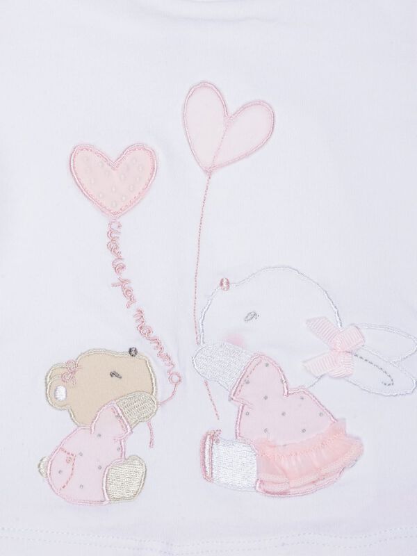 White And Pink Romper image number null